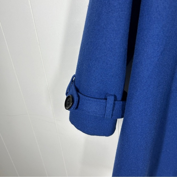 Calvin Klein Blue Button Front Winter Coat 8 - Picture 7 of 9